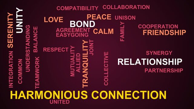Harmonious Connection Word Cloud