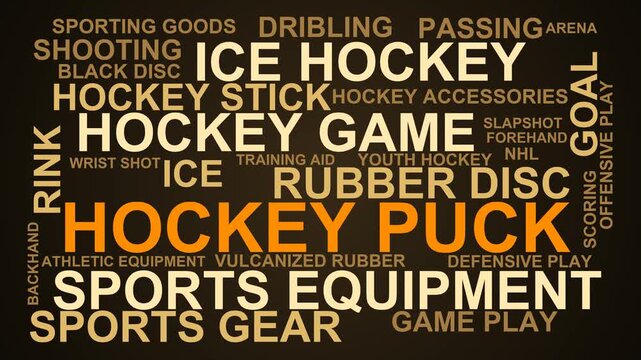Hockey Puck Word Cloud