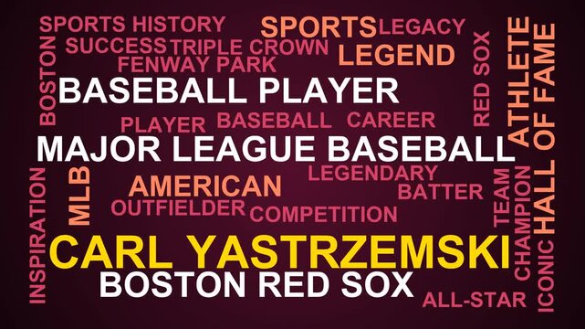 Carl Yastrzemski Word Cloud