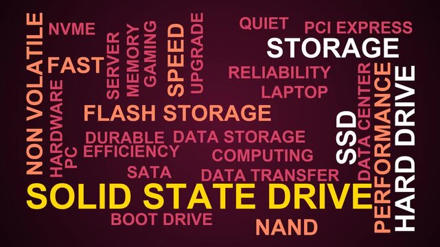 Solid State Drive Word Cloud