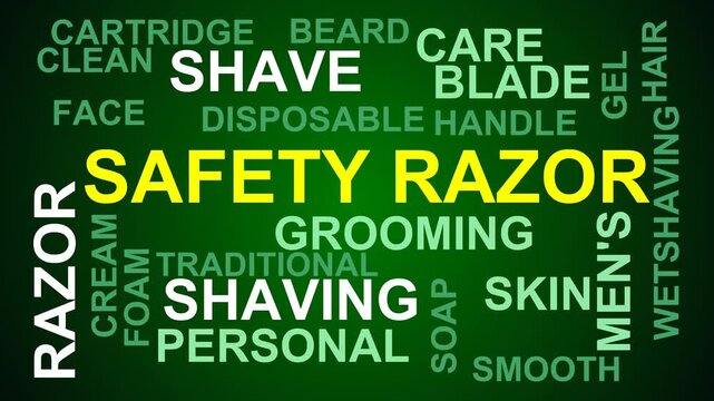 Safety Razor Word Cloud
