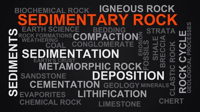 Sedimentary Rock Word Cloud