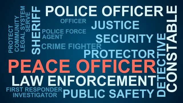 Peace Officer Word Cloud