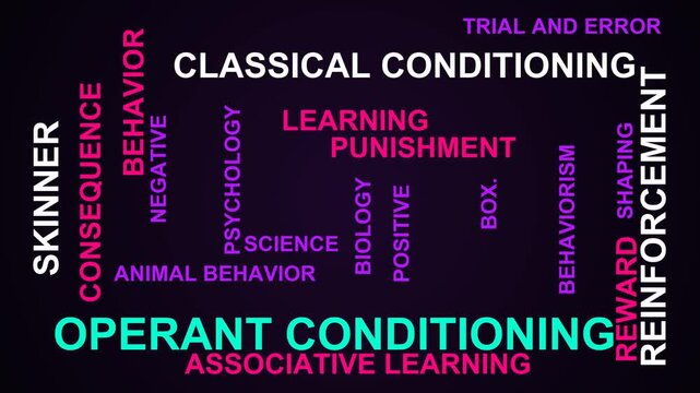 Operant Conditioning Word Cloud