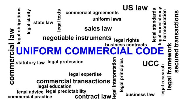 Uniform Commercial Code Word Cloud