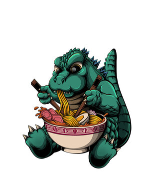 Godzilla with a ramen