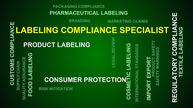 Labeling Compliance Specialist Word Cloud