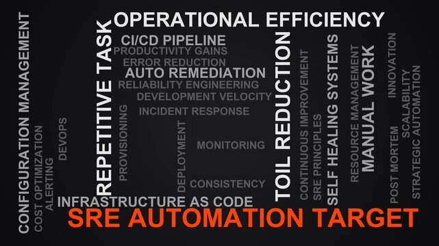Sre Automation Target Word Cloud