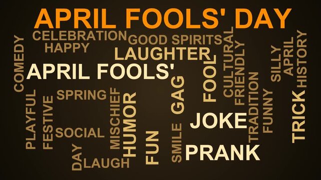 April Fools' Day Word Cloud