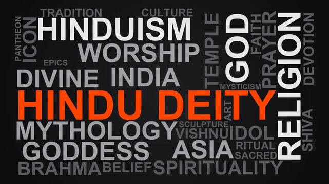 Hindu Deity Word Cloud