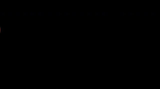 Brown and orange rounded shapes video transition animation on transparent background