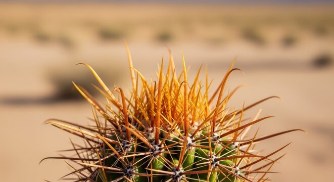 Close-up of a vibrant desert cactus.