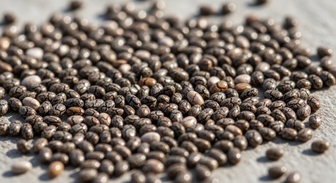 Close-up of Chia Seeds - Healthy Superfood.