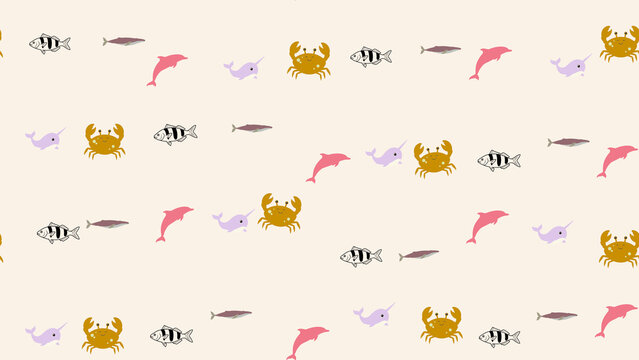 Cute Sea Animal Pattern