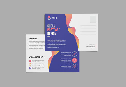 Creative Corporate Abstract Business Postcard Layout