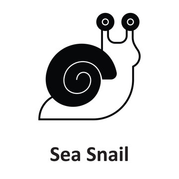 Sea Snail Vector Icon which an easily modify and edit