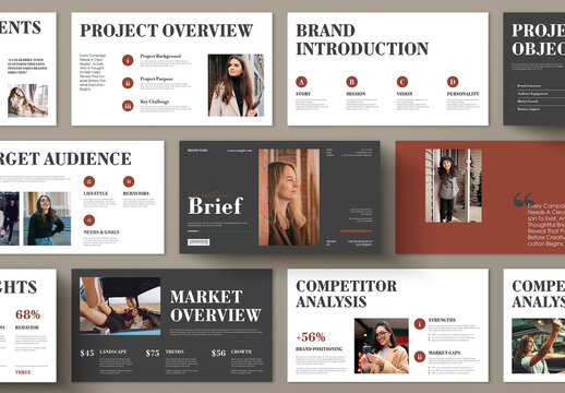 Creative Brief Presentation Template for Audience Analysis