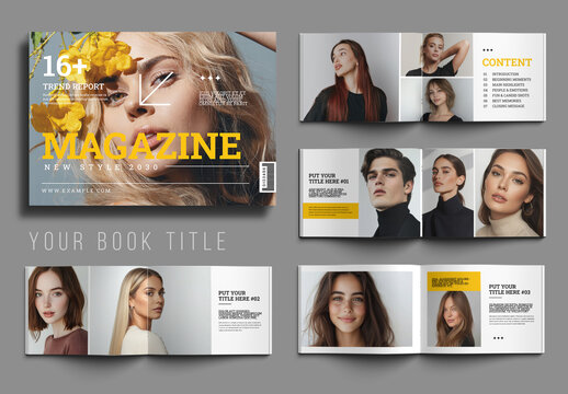 Fashion and Lifestyle Magazine Design Layout