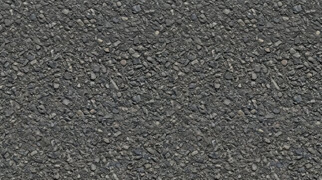 Close up of rough asphalt road surface with small stones texture