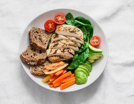 Healthy office lunch
