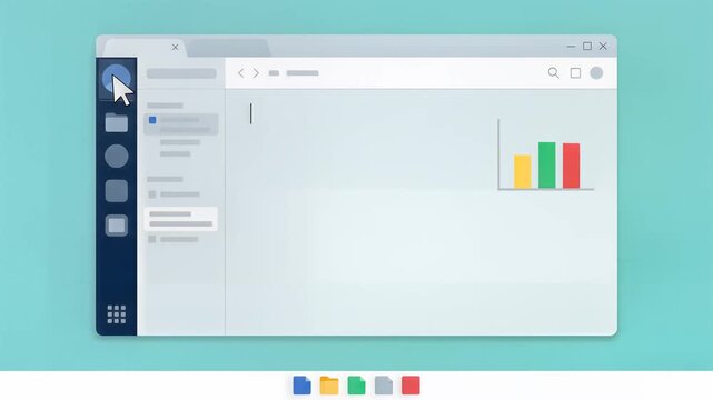 Computer Software Interface Navigation Storyboard Illustration