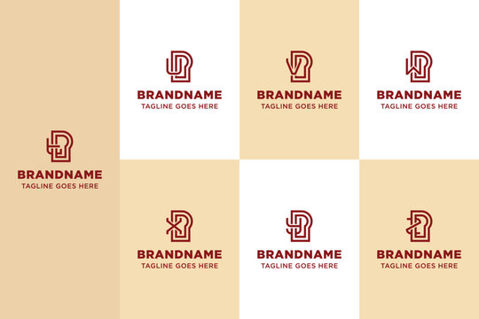 Letters TPP UPP VPP WPP XPP YPP ZPP Monogram Logo Set
