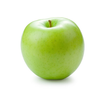 Fresh green apple isolated on transparent background