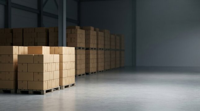 active stock area backed by a hidden reserve zone, visual metaphor for inventory buffer and safety stock