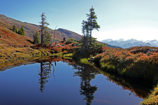 sp&auml;therbstliche Morrlandschaft in den Kitzb&uuml;hler Alpen, Salzburg