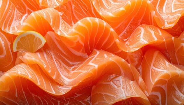 Premium raw salmon showing smooth fresh texture