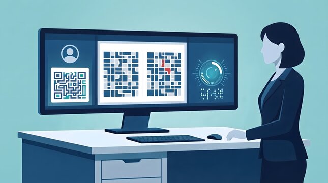 Email sender-domain anomaly detection and trusted-domain comparison, vector illustration