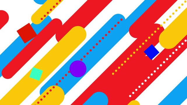 カラフルポップなアニメーション動画背景2