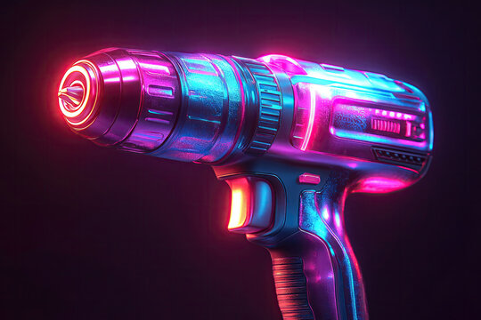 Sleek Modern Drill with Purple and Blue Hues