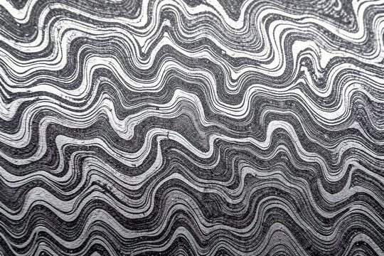 Macro Damascus Steel Pattern Etched Metal Texture