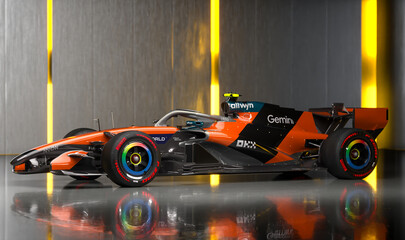 Naklejka premium McLaren MCL40 is a Formula 1 car built by the McLaren F1 Team for the 2026 season