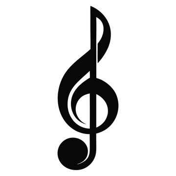 Musical Letter B Logo Vector