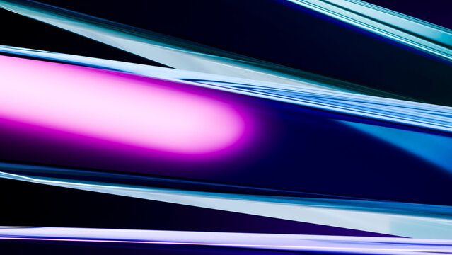 Abstract digital illustration with glowing diagonal light streaks