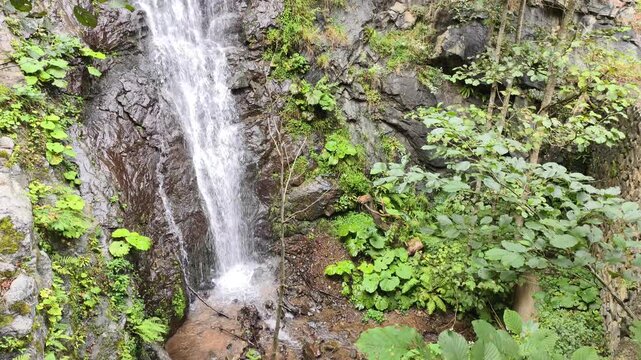 Slow motion video of the Waterfall in the Şavşat district of Artvin.