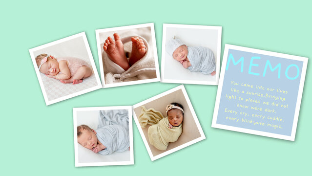 Newborn Baby Photo Memory Slideshow