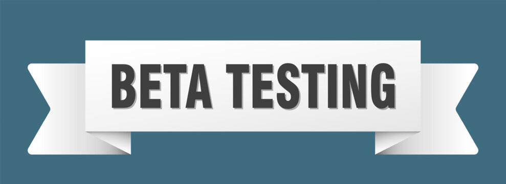 beta testing ribbon isolated on transparent background. beta testing ribbon