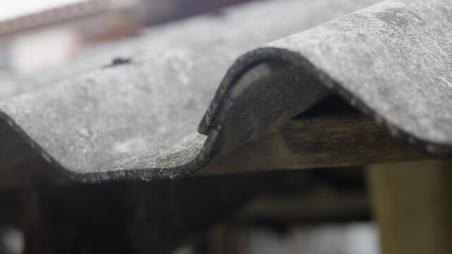 Dirty Weathered Corrugated Roof Tile Texture