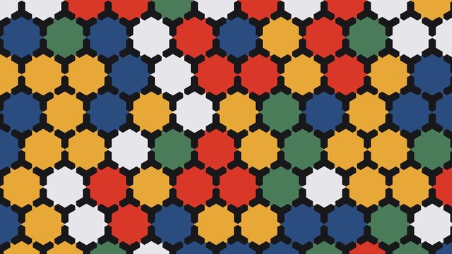 Vibrant colorful geometric pattern for creative background design