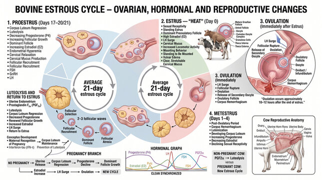 Bovine oestrus cycle