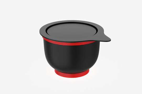 Glossy Plastic Jar Mockup. 3d illustration