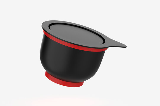 Glossy Plastic Jar Mockup. 3d illustration