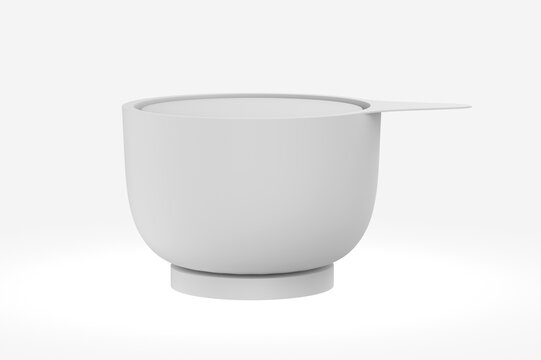 Glossy Plastic Jar Mockup. 3d illustration