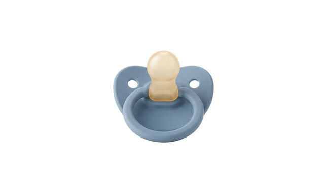 Blue baby pacifier with silicone