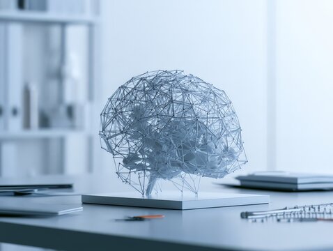 a modern office setting with a focus on digital innovation