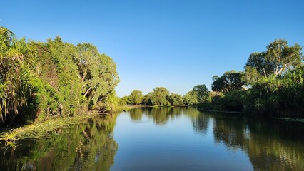 Fototapeta premium Yellow Water wetlands in Kakadu, Northern Territory, Australia