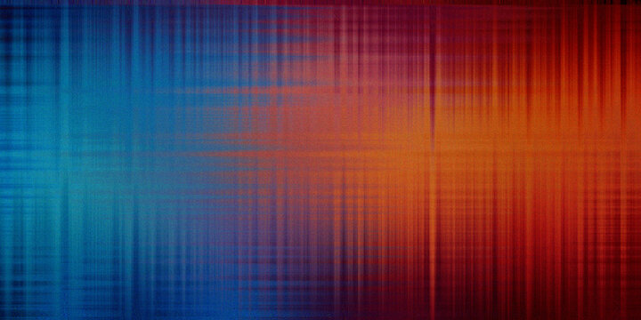Vibrant blue and orange motion blur texture with vertical linear gradient background art.